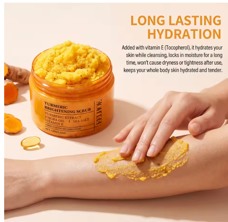 scrub corpo curcuma
